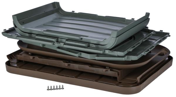 Kerbl Kunststoff-Katzenhaus Paola Eco - 2 Größen - aus recyceltem Kunststoff